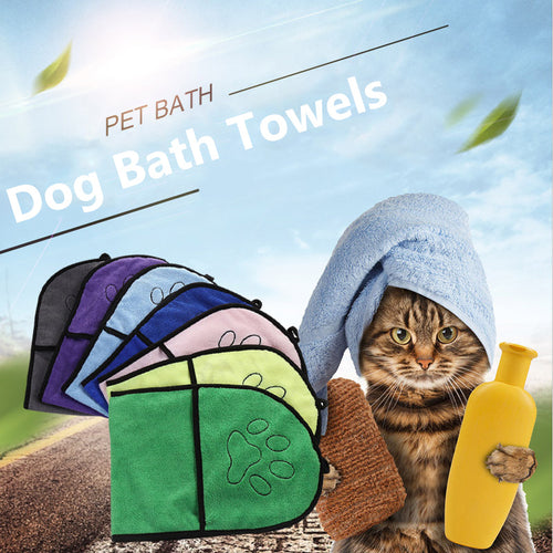Quick Drying Microfiber Pet Bath Towel